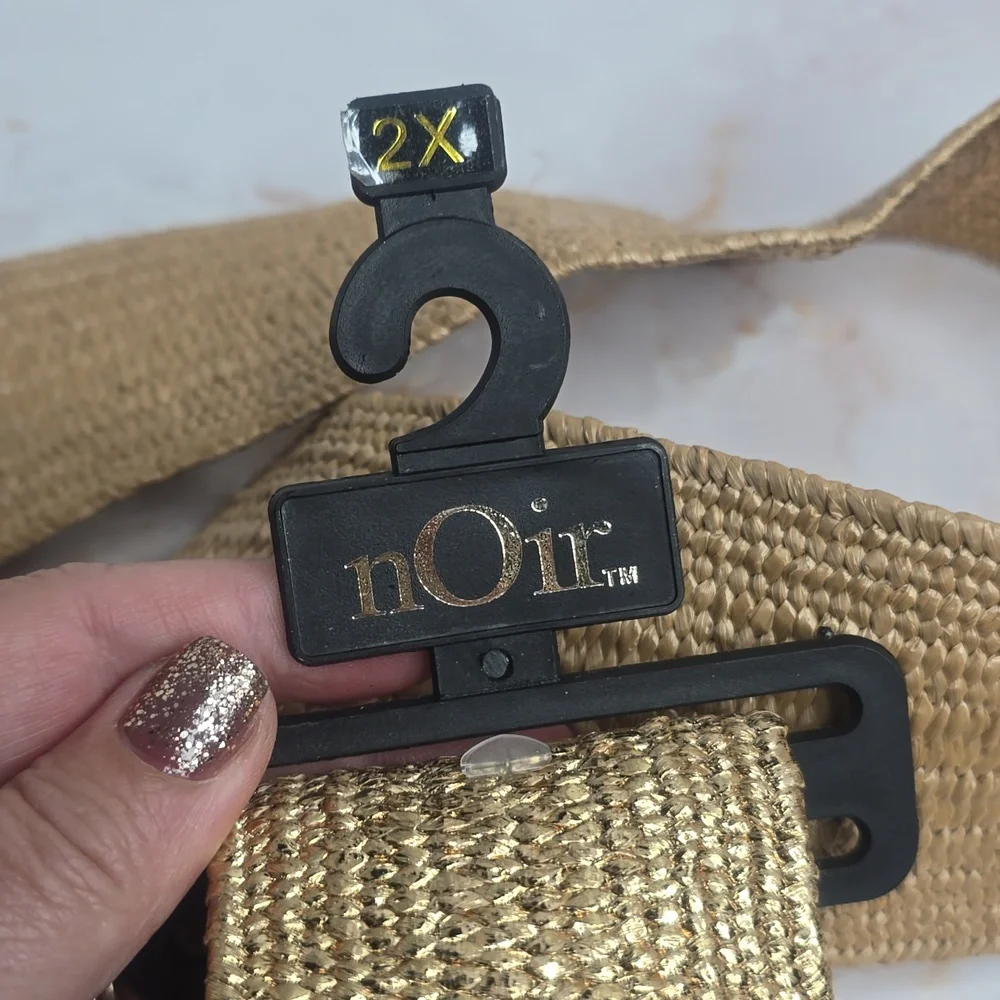 Gold elastic belt 2x new - Picture 4 of 6